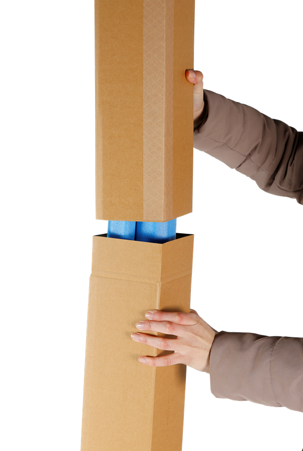 Dugačke kutije, teleskopske, smeđe