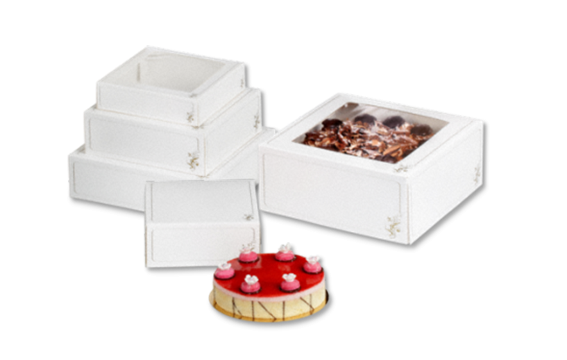 Kutije s kartonskim poklopcem, bijele