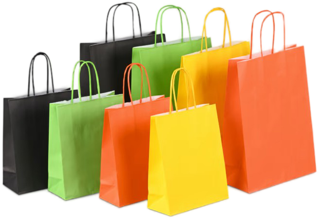 Papirnate vrećice u boji