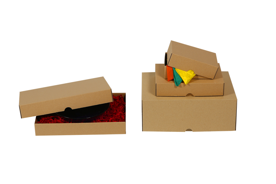 Kutije s kartonskim poklopcem, smeđe