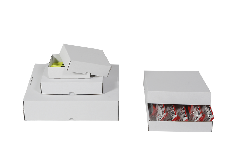 Kutije s kartonskim poklopcem, bijele